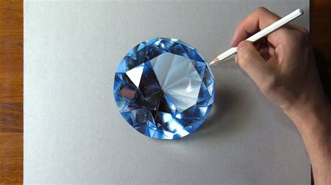 Drawing Blue Diamond 💎 So Realistic That 🤑 Youtube