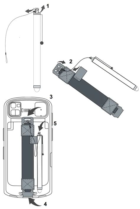 ZEBRA TC58 Hand Strap And Stylus Installation Guide