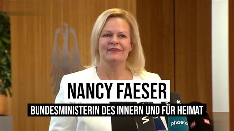 Berlin Bundesinnenministerin Nancy Faeser Zu