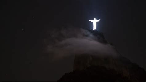 Christ the Redeemer Statue with Stock Footage Video (100% Royalty-free ...