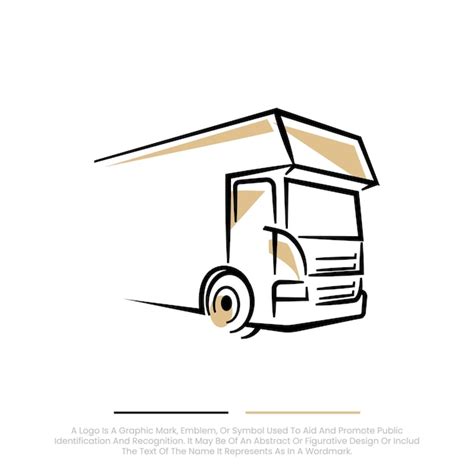 Premium Vector | Free vector truck logo