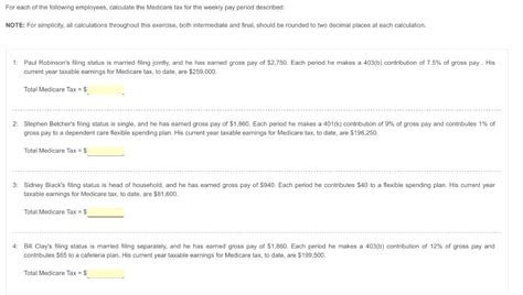 Solved For Each Of The Following Employees Calculate The Chegg