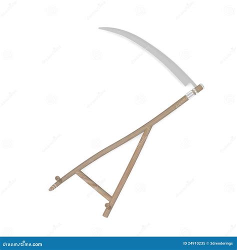 Farming Tool Isolated Scythe Royalty Free Stock Photo Image 24910235