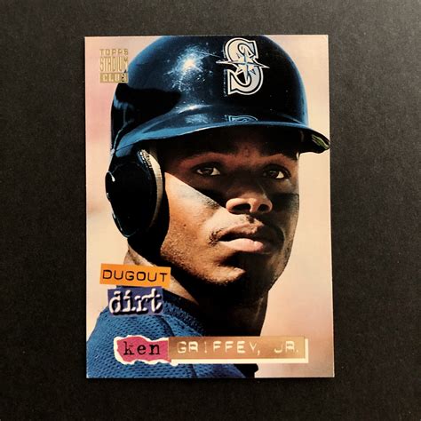 Ken Griffey Jr Stadium Club Dugout Dirt Insert Slam Sports Cards