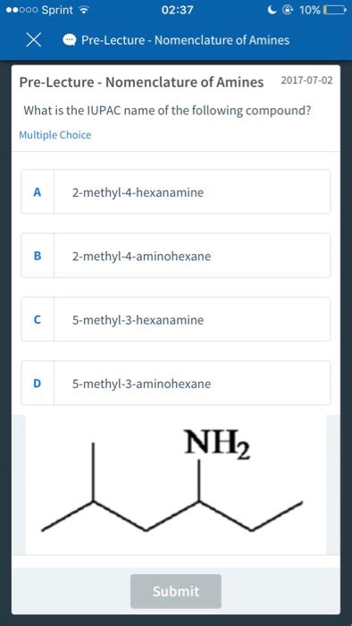 Solved What Is The Iupac Name Of The Following Compound