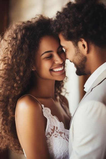 Premium Photo Young Multiracial Couple Embracing In Their First Home