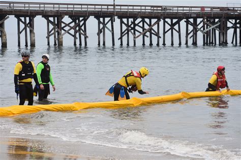 Crews Stage Multi-Agency Oil Spill Boom-Deployment Drill at Goleta ...