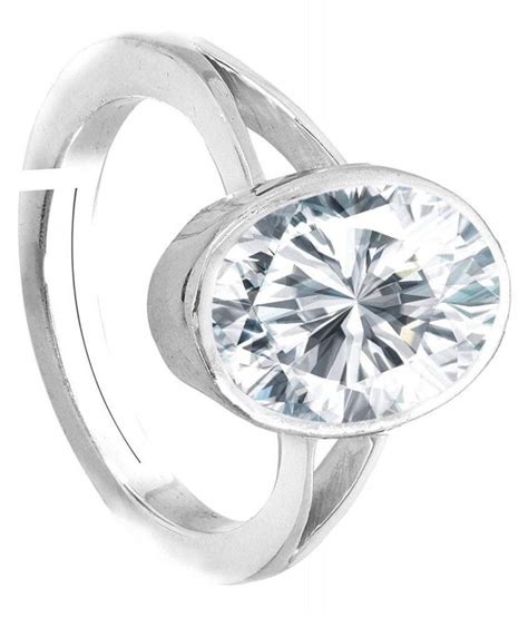 American Diamond Zircon 9 25 Ratti Jerkan Panchadhatu Ring Buy