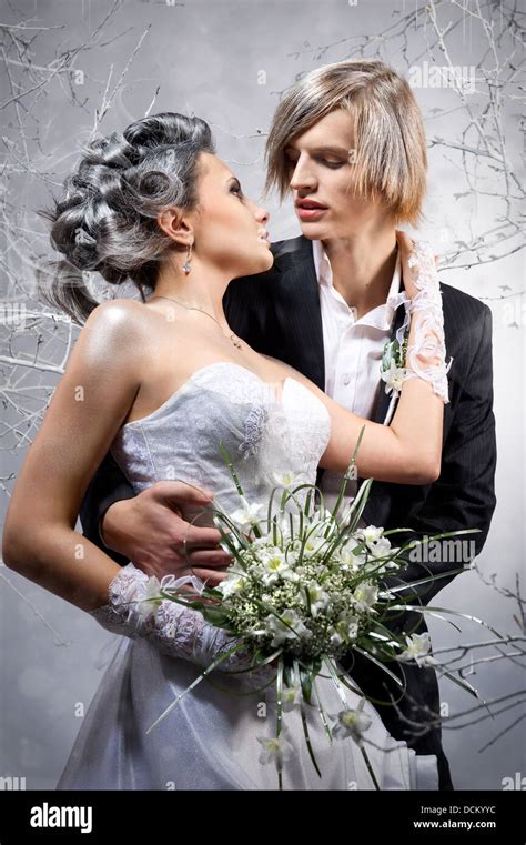 Beautiful Bride And Groom Stock Photo Alamy