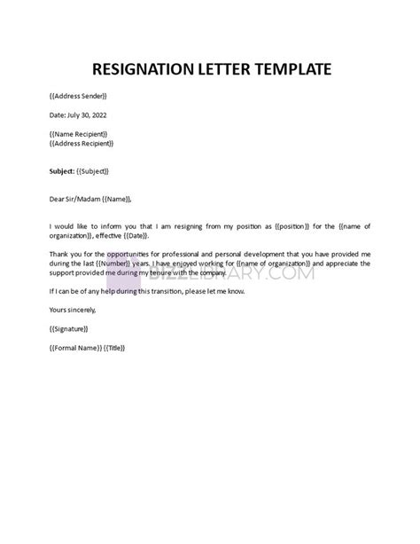 What Are The Steps To Writing A Resignation Letter Template We Have Prepared This Ready Made