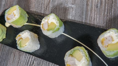 Spring Poulet Frit Avocat Cheese Restaurants E Sushi Restaurants