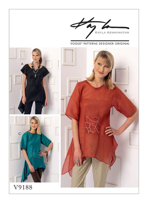 Sz Xsm Sml Med Vogue Top Pattern V By Kayla Kennington Etsy