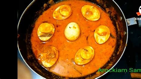 10 Minutes Egg Recipe Muttai Gravy In Tamil Egg Curry Egg Masala