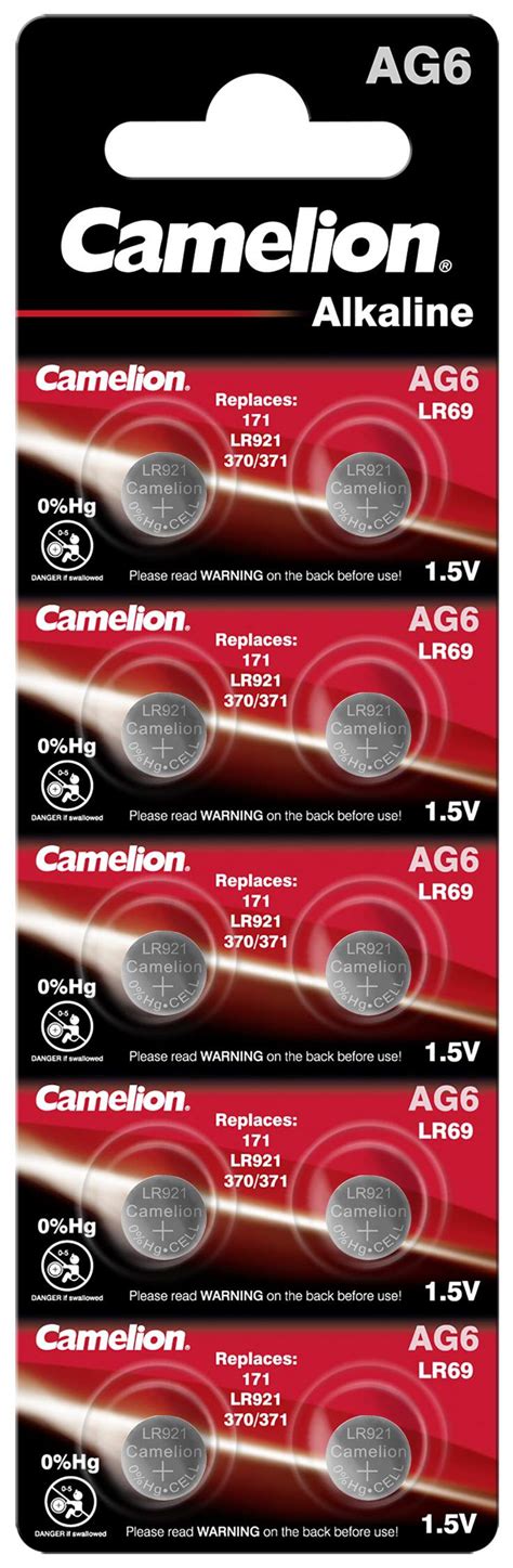 Piles Ag Lr Lr Camelion Alcaline V