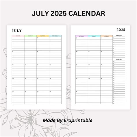 Monthly Lined Calendar Printable Dated Month On Pages