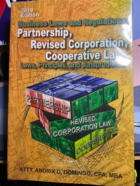 Business Laws And Regulations Partnership Revised Corporation