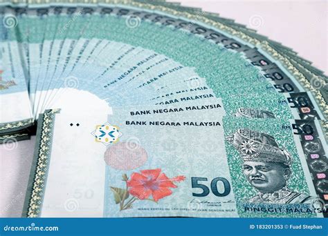 Malaysia Currency Myr Stack Of Ringgit Malaysia Bank Note Stock Image