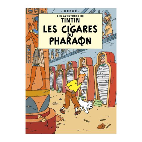 Les Cigares Du Pharaon Poster The Tintin Shop Uk