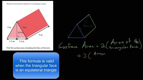 Triangular Prism Surface Area Formula Examples