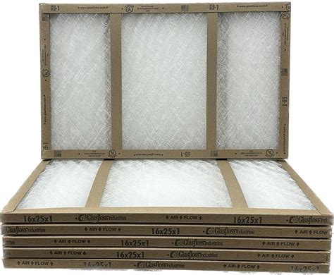 16x25x1 Glasfloss Fiberglass Air Filter Double Strut Gds Series Made