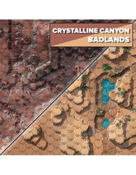 BattleTech Battle Mat Alien Worlds Crystalline Canyon Badlands Neoprene