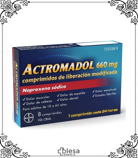 Bayer Actromadol 660 Mg 8 Comprimidos Blesa Farmacia