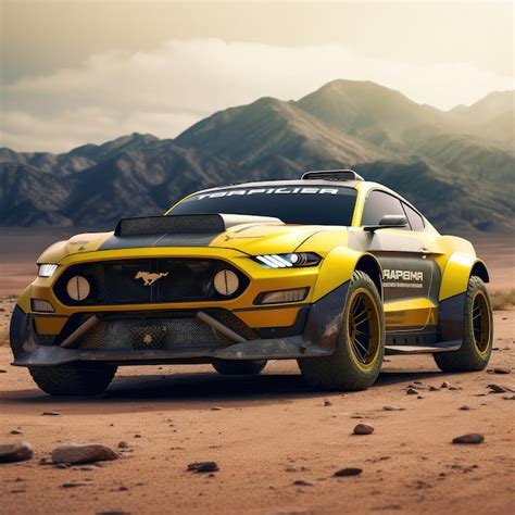 Premium AI Image | ford mustang modern concept rally car