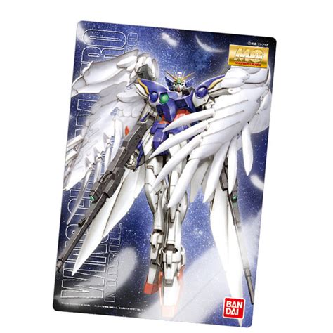 CARTA PROMOCIONAL GUNPLA PACKAGE ART COLLECTION MG WING GUNDAM ZERO