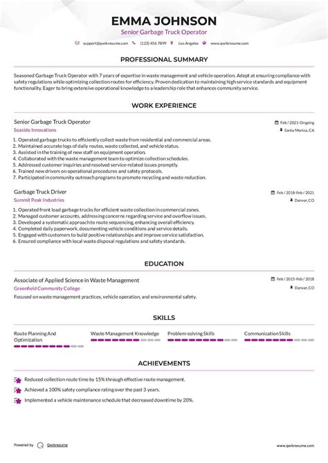 garbage truck driver job 6