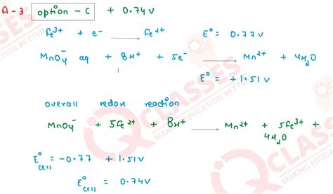 Consider the following standard electrode potential values