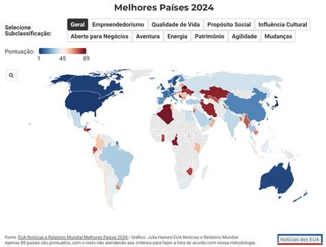 Melhores Países Do Mundo - Top 30 dos melhores países do mundo para morar, o Brasil aparece na lista