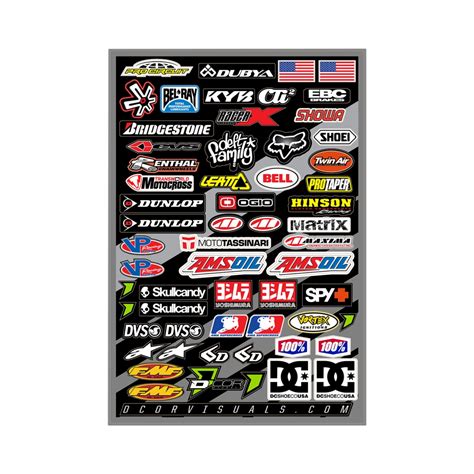 D Cor Visuals Misc Logo Decal Sheet Konquer Motorcycles