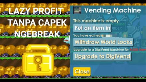 Lazy Profit Tanpa Banyak Break Growtopia Youtube