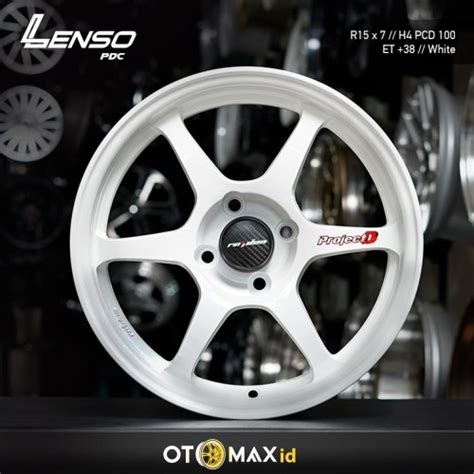 Promo Velg Mobil Lenso Project D Spec C PDC Original Ring 15 White