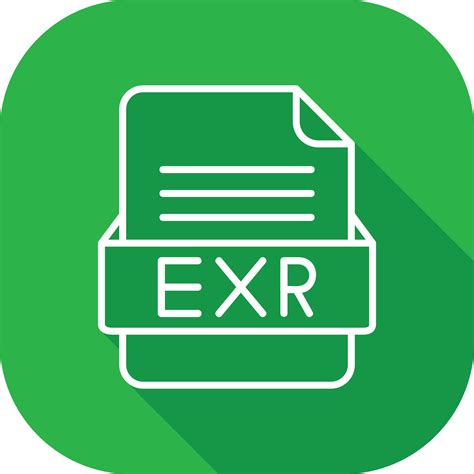 Exr File Format Vector Icon Vector Art At Vecteezy