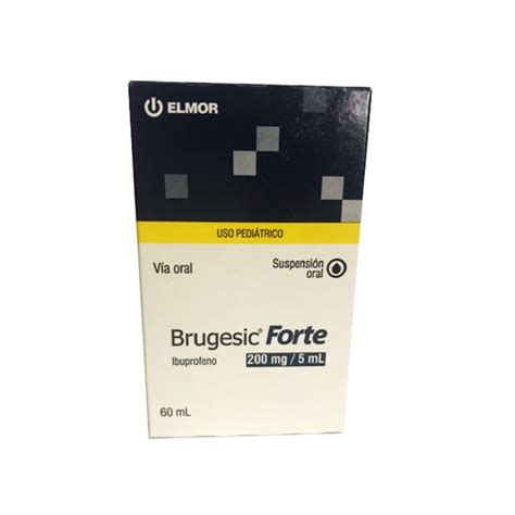 Brugesic Forte Ibuprofeno Jarabe Pediátrico 200mg 5ml x 60ml Elmor