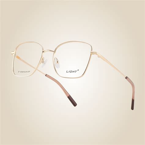 Top Quality Classical Gold Titanium Eyeglasses Frame Polygon Optical