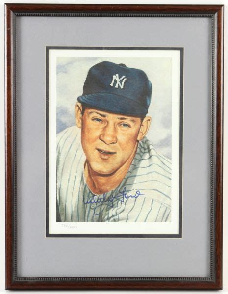 Lot Detail 1980 S Whitey Ford New York Yankees Signed 13 X 17