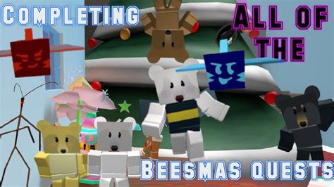 Completing Every Beesmas Quest So Far Roblox Bee Swarm Simulator Youtube