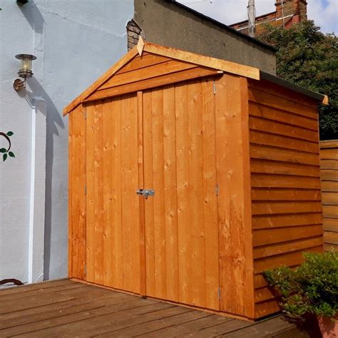 Shire Overlap Windowless Shed 4x6 With Double Doors One Garden