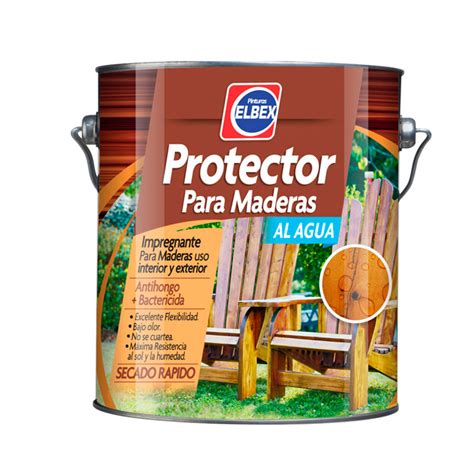 PROTECTOR DE MADERA CRISTAL 250ml ELBEX Pinturas Protectores De Madera