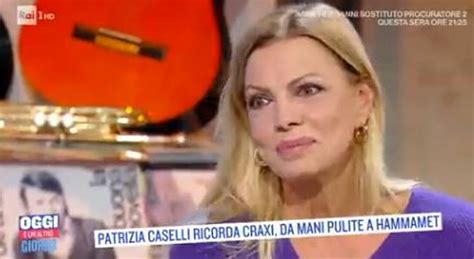 Patrizia Caselli a Oggi è un altro giorno Il mio amore per Craxi è