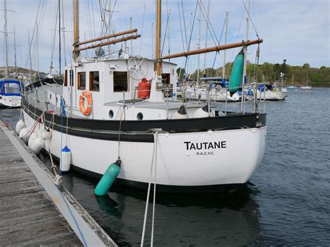 Inchcape 45 Motor Sailer Trawler Yacht Wooden Yacht For Sale