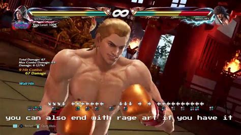 Tekken Steve Fox Season Staple Bread And Butter Combos Notations