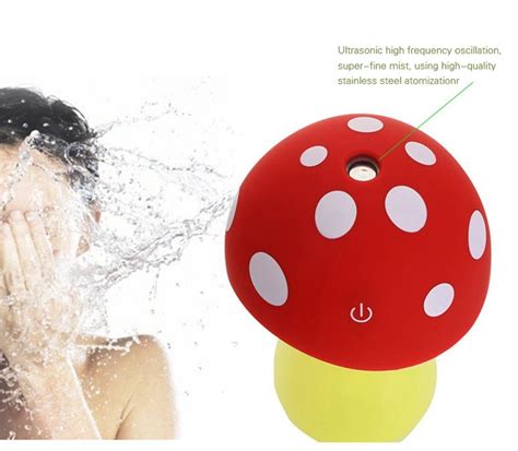 Ollivan Ml Portable Ultrasonic Cool Mist Mushroom Lamp Humidifier