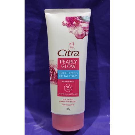 Jual Citra Pearly Glow Brightening Facial Foam G Shopee Indonesia