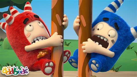 Oddbods Fuse Vs Pogo Grease Pole Oddbods Full Episode