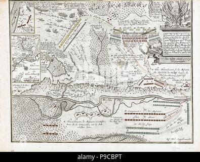 Map of the Battle of Poltava on 27 June 1709. Museum: Russian State ...