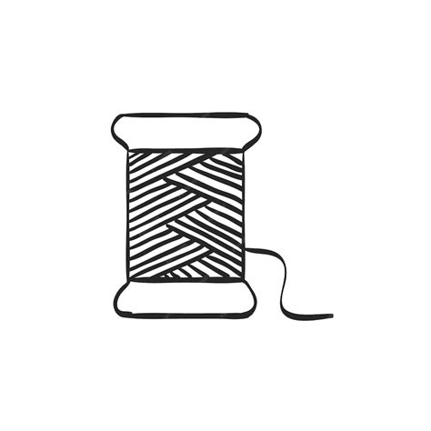 Premium Vector | Hand drawn sketch icon yarn