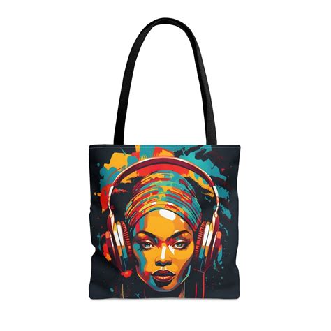 Black Woman African Tote Bag Sistas Travel Bag Brown Girl Weekender Bag Ethnic Shopping Bag